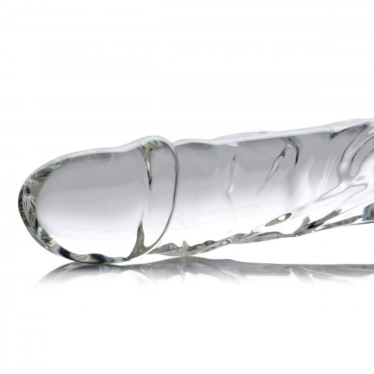 Brutus Glass Dildo Thruster - Clear