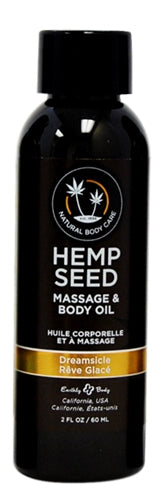 Hemp Seed Massage Oil - 2 Fl. Oz. - Dreamsicle EB-MAS206E