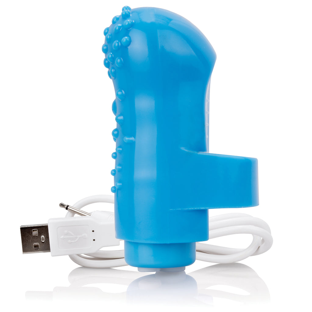 Charged Fingo Rechargeable Finger Vibe - Blue AFNG-BU-101E