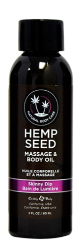 Hemp Seed Massage Oil - 2 Fl. Oz. - Skinny Dip EB-MAS221E