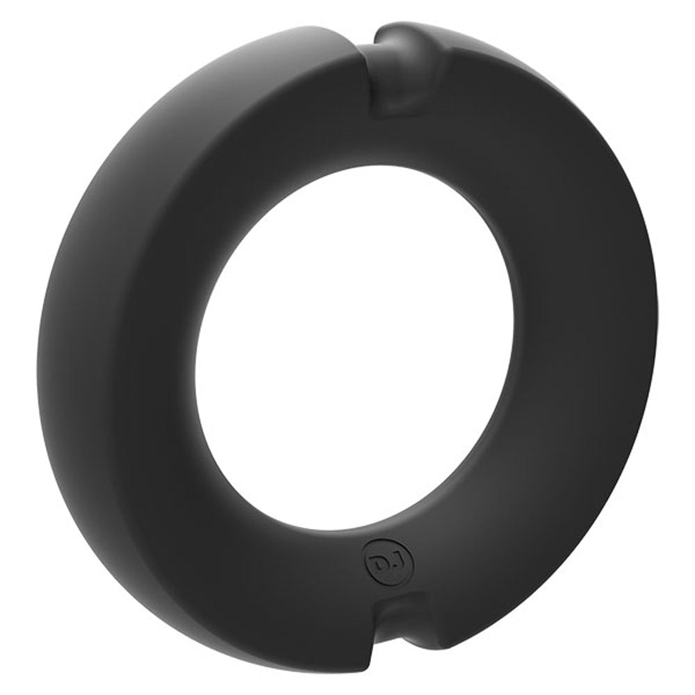 Hybrid Silicone Covered Metal Cock Ring - 45mm DJ2402-19-BX