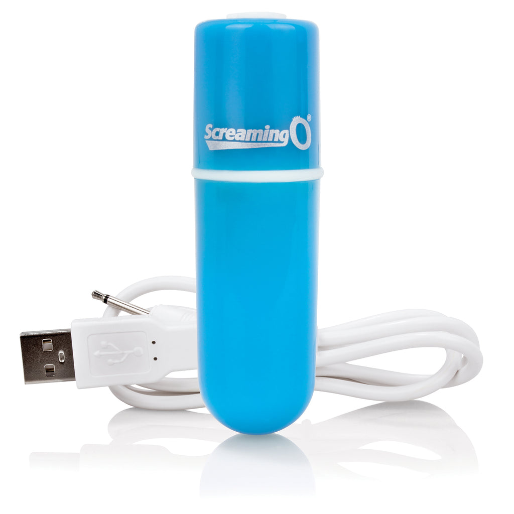 Charged Vooom Rechargeable Bullet Vibe - Blue AMV-BU-101E