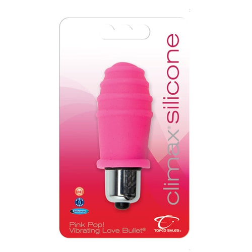 Climax Silicone Vibrating Bullet - Pink Pop! TS1071015
