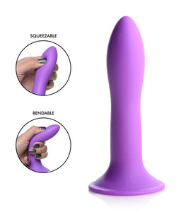 Squeezable Slender Dildo - Purple SQ-AG474-PUR