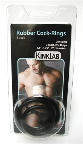 Rubber Cock Rings 3 Pack KL-673