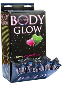 Body Glow Massage Cream 50 Pieces Display - Kiwi Strawberry HTP2655D