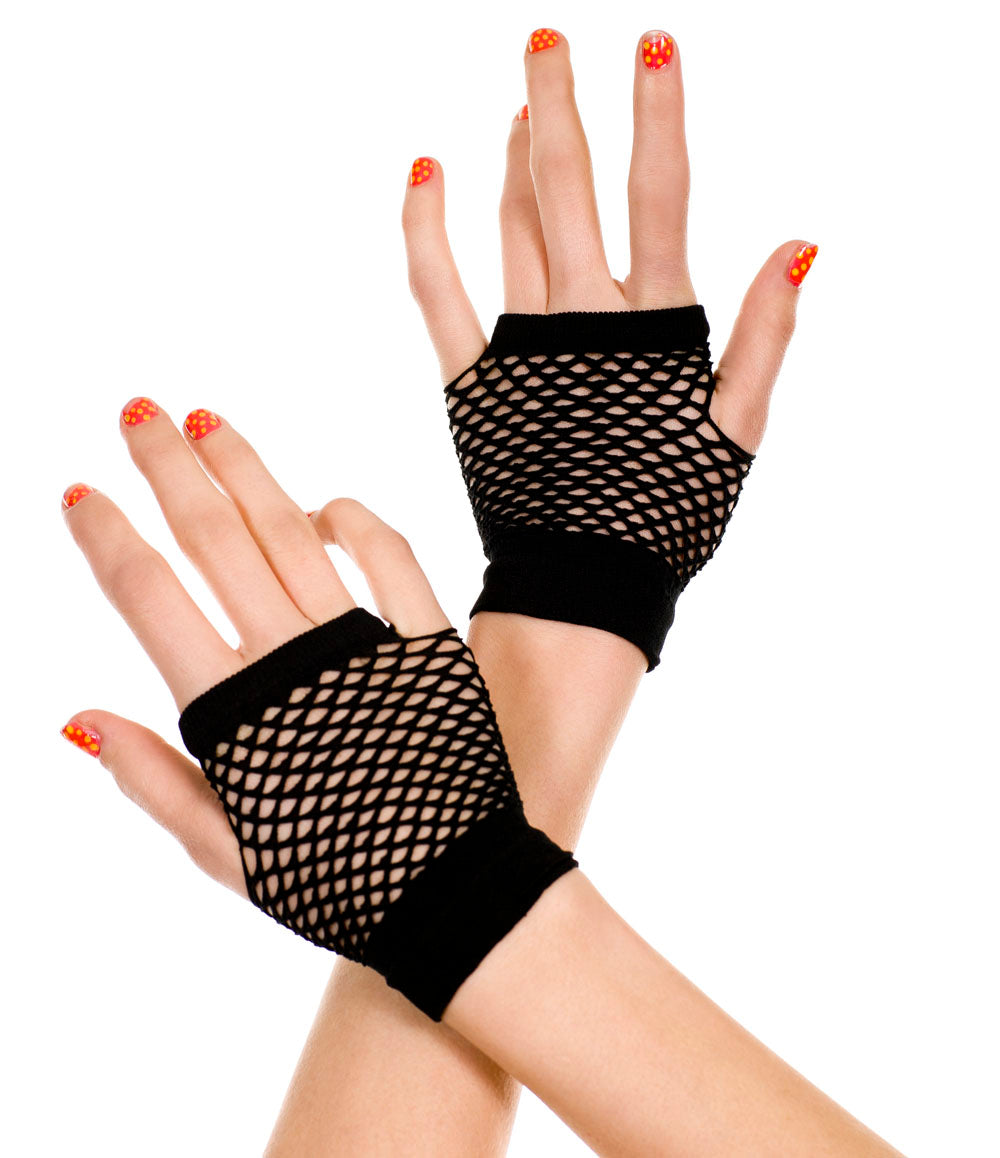Thick Diamond Net Gloves - Black ML-478-BLK
