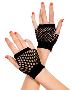Thick Diamond Net Gloves - Black ML-478-BLK