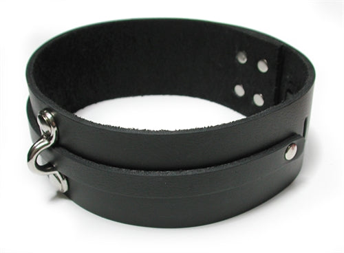Bondage Basics Black Leather Collar KL-215B