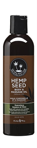 Hemp Seed Massage Oil - 8 Fl. Oz. - Guavalava EB-MAS068