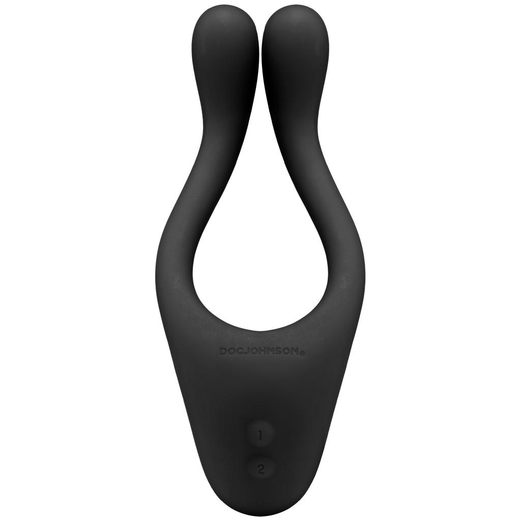 Tryst Multi Erogenous Zone Silicone Massager - Black DJ0990-05-BX
