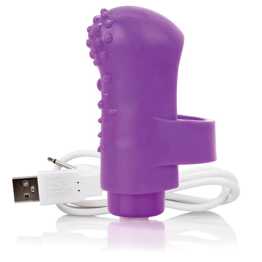 Charged Fingo Rechargeable Finger Vibe - Purple AFNG-PU-101E