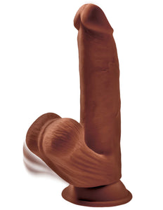 8 Inch Triple Density Cock With Swinging Balls -  Brown PD5731-29